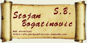 Stojan Bogatinović vizit kartica